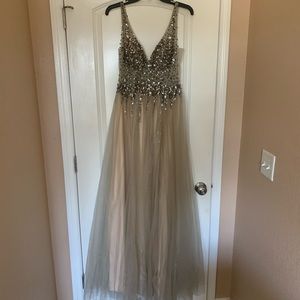GB Black and Gold/Tan Formal Prom Dress size 11